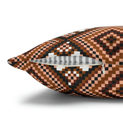 Aztec Pattern Cushion - Spun Polyester Square Pillow Case