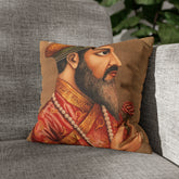 Portrait of Shah Jahan - Vintage Mughal Print Cushion