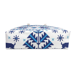 Holiday Season Folk Illustration Christmas Pattern (AOP) Weekender Bag