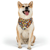 Pet Retro Pattern Bandana Collar