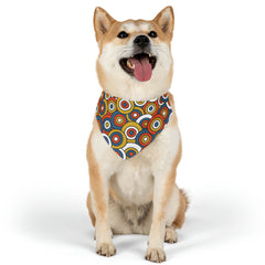 Pet Retro Pattern Bandana Collar
