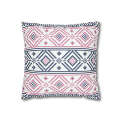 Aztec Pattern Cushion - Spun Polyester Square Pillow Case
