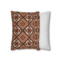 Aztec Pattern Cushion - Spun Polyester Square Pillow Case