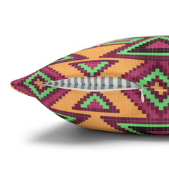 Aztec Pattern Cushion - Spun Polyester Square Pillow Case