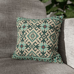 Aztec Pattern Cushion - Spun Polyester Square Pillow Case