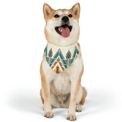 Pet Retro Pattern Bandana Collar