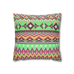 Aztec Pattern Cushion - Spun Polyester Square Pillow Case