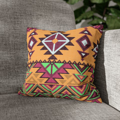 Aztec Pattern Cushion - Spun Polyester Square Pillow Case