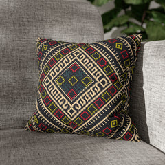 Aztec Pattern Cushion - Spun Polyester Square Pillow Case