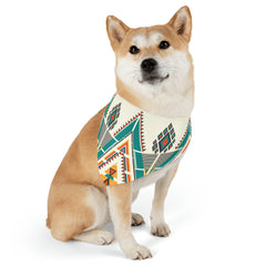 Pet Retro Pattern Bandana Collar