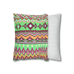 Aztec Pattern Cushion - Spun Polyester Square Pillow Case