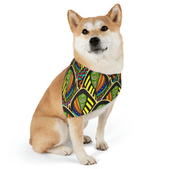 Pet Retro Pattern Bandana Collar