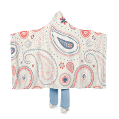 Ethnic Pink Paisley Pattern Snuggle Blanket