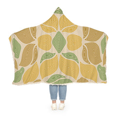 Nature-Inspired Retro Pattern Snuggle Blanket