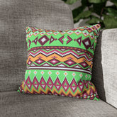 Aztec Pattern Cushion - Spun Polyester Square Pillow Case