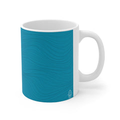 Hand-Drawn Waves (Printed) Mug - 11 OZ