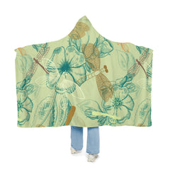 Nature-Inspired Retro Pattern Snuggle Blanket