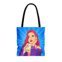 Hand Drawn Pop Art (AOP) Tote Bag