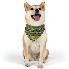 Pet Aztec Pattern Bandana Collar