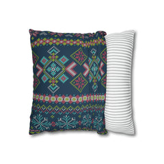 Aztec Pattern Cushion - Spun Polyester Square Pillow Case