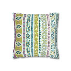 Aztec Pattern Cushion - Spun Polyester Square Pillow Case