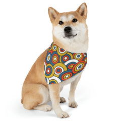 Pet Retro Pattern Bandana Collar
