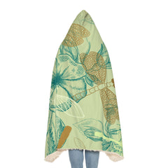 Nature-Inspired Retro Pattern Snuggle Blanket