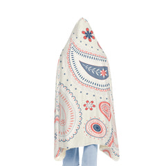 Ethnic Pink Paisley Pattern Snuggle Blanket