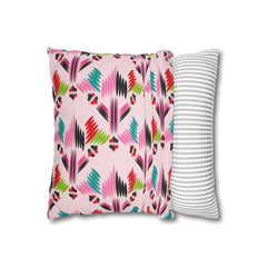 Aztec Pattern Cushion - Spun Polyester Square Pillow Case