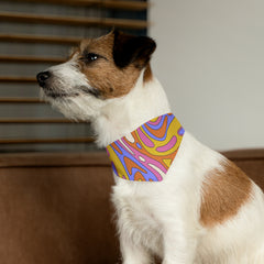 Pet Psychedelic Pattern Bandana Collar