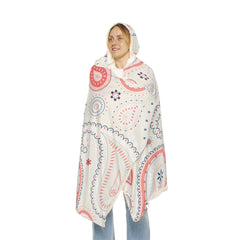 Ethnic Pink Paisley Pattern Snuggle Blanket