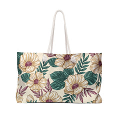 Hand-drawn Floral Pattern (AOP) Weekender Bag