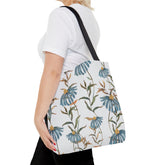 Vintage Flower Pattern (AOP) Tote Bag