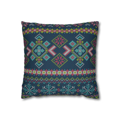 Aztec Pattern Cushion - Spun Polyester Square Pillow Case