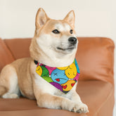 Pet Retro Pattern Bandana Collar