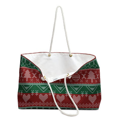 Holiday Season Knitted Christmas Pattern (AOP) Weekender Bag