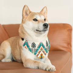 Pet Retro Pattern Bandana Collar