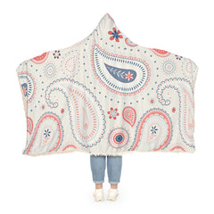 Ethnic Pink Paisley Pattern Snuggle Blanket