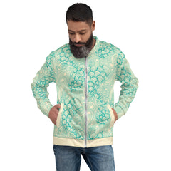 Floral Pattern Unisex Bomber Jacket