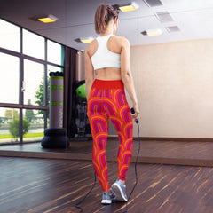 Retro Pattern Yoga Leggings