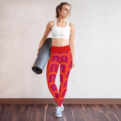 Retro Pattern Yoga Leggings