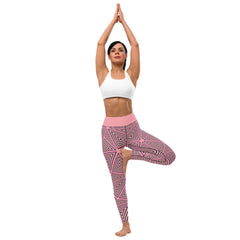 Retro Abstract Pattern Yoga Leggings