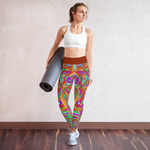 Retro Pattern Yoga Leggings