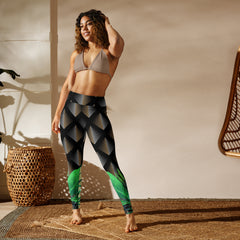 Retro Flash Pattern Yoga Leggings