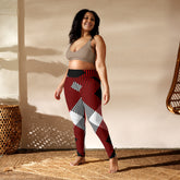 Retro Checkered Pattern Yoga Leggings