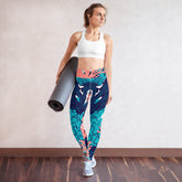 Aquatic Print Yoga Leggings