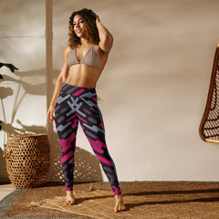 Retro Flash Pattern Yoga Leggings