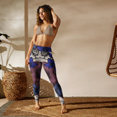 Retro Floral Pattern Yoga Leggings