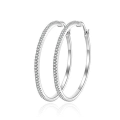 40mm HOOP EARRINGS - SILVER