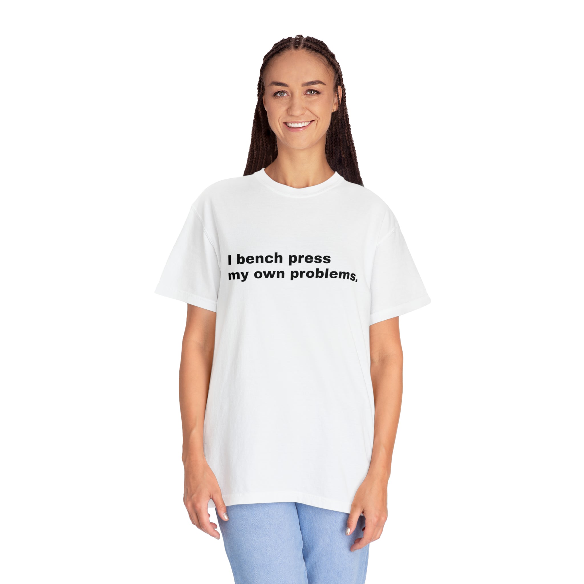 Slogan Garment-Dyed Unisex Tee